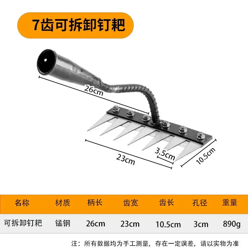 5/6/7/8 Teeth Carbon Steel Garden Hand Rake Farm Reseller