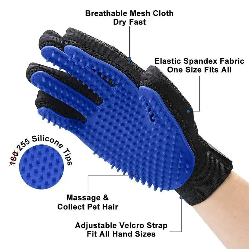Silicone Pet Grooming Gloves Cats Hair Brush Reseller