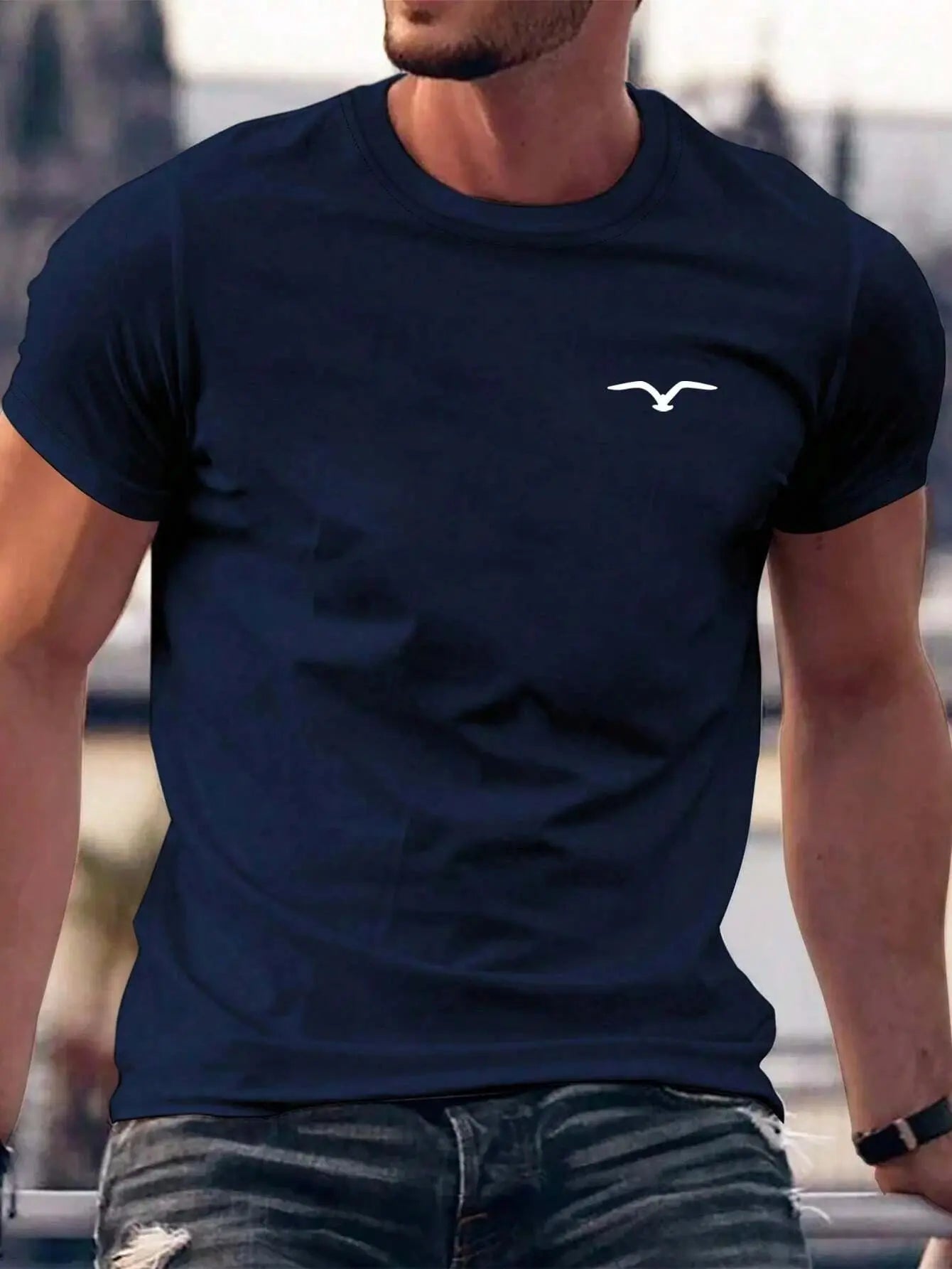 Seagull Men Cotton T-shirt Luxury Brand Fashion Reseller