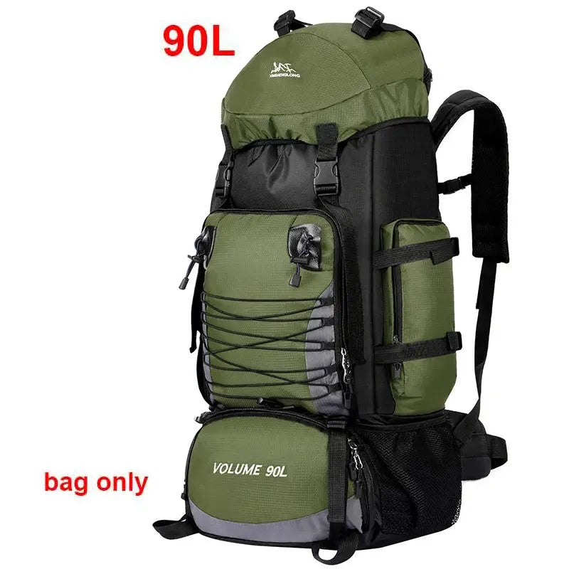 Large 90L Travel Bag Camping Backpack Hiking Army Reseller