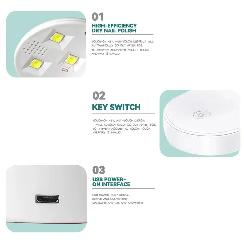 NAILPOP Small Nail Lamp Dryer UV LED USB Lamp Reseller
