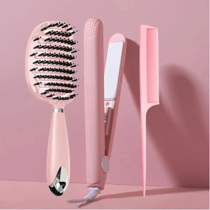 Pink Ceramic Flat Iron Hair Straightener For Smooth Reseller