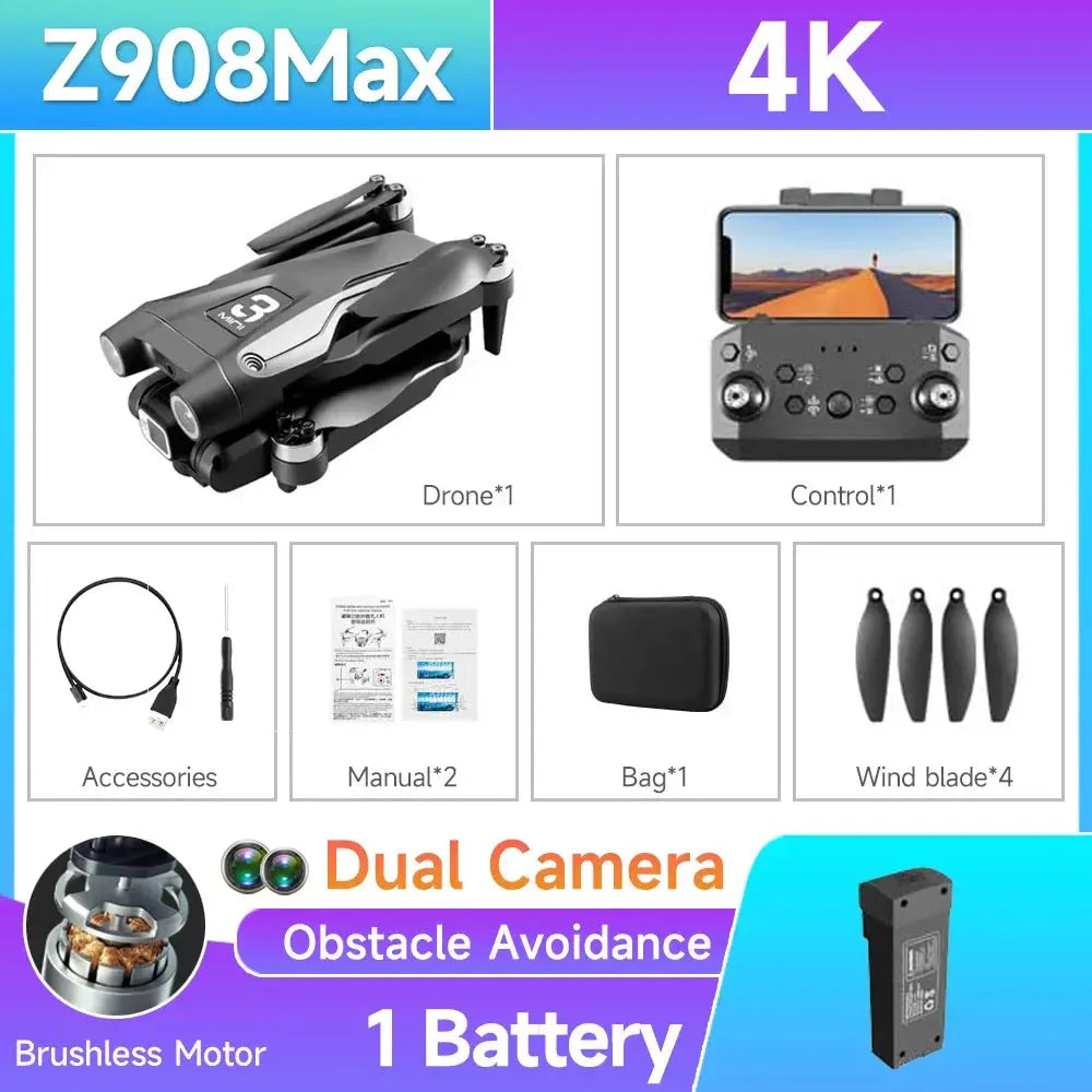 Z908 MAX Mini Drone 4k Professional Camera RC Reseller