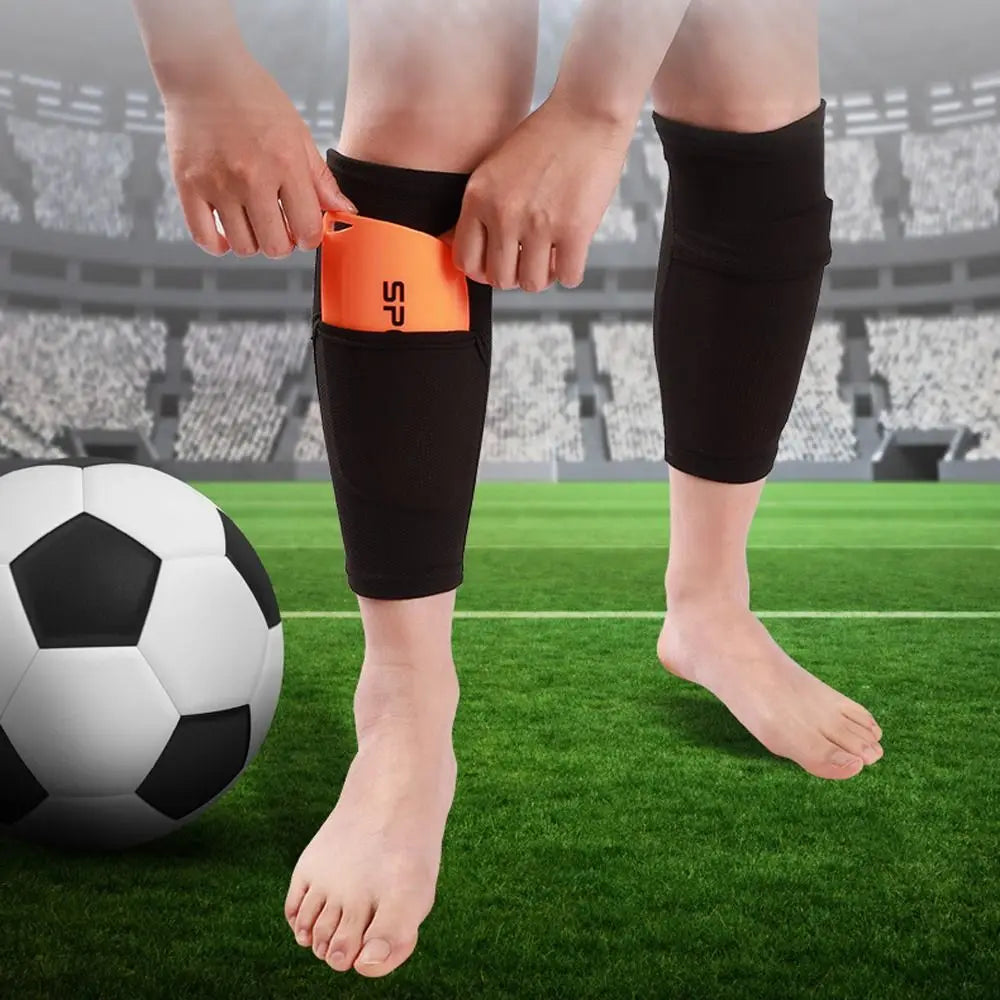 Football Shin Pads Socks Guard Sleeves for Kids Boys Men Shinpads Protector