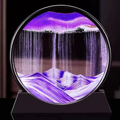 3D Moving Sand Art Picture Round Glass Deep Sea Reseller