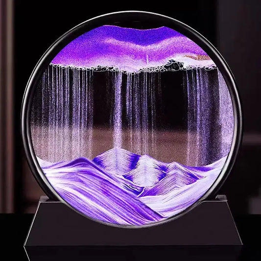 3D Moving Sand Art Picture Round Glass Deep Sea Reseller