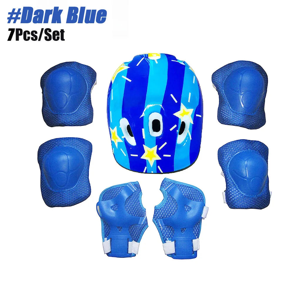 Kids Bike Helmet Knee Elbow Wrist Pads,Toddler Helmet with Protective Gear Set,for Bicycle Cycling Skateboard Scooter Skating