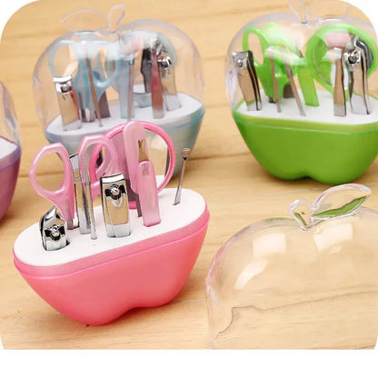 8pcs Apple Shape Nail Manicure Set Pedicure Tools Reseller