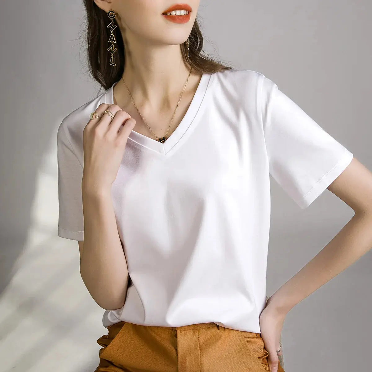 80 Pieces Liquid Ammonia Silk Cotton White Short Reseller