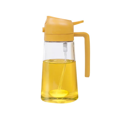 New 500ml Plastic Spray Oil Sprayer Bottle Atomized Fat Loss Spray Oil Artifact Oil Spray Bottle BBQ Cooking Kitchen Tool