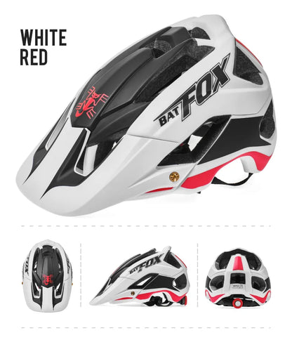 BATFOX Bike Helmet Overall Molded Mountain Road Helmet Ultralight Men Bicycle Cycling Equipment DH AM Casco Ciclismo Bicicleta