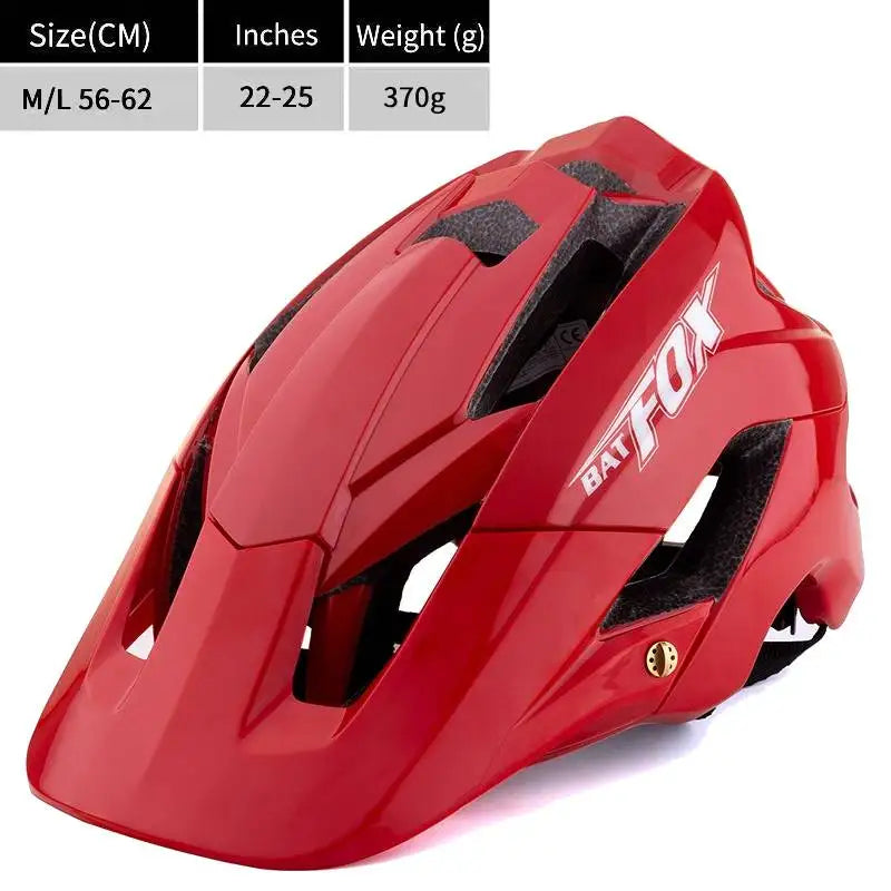 BATFOX Bike Helmet Overall Molded Mountain Road Helmet Ultralight Men Bicycle Cycling Equipment DH AM Casco Ciclismo Bicicleta