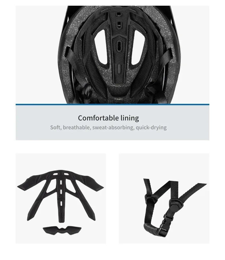 BATFOX Bike Helmet Overall Molded Mountain Road Helmet Ultralight Men Bicycle Cycling Equipment DH AM Casco Ciclismo Bicicleta