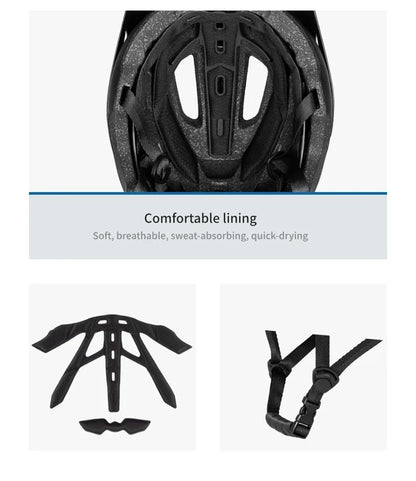 BATFOX Bike Helmet Overall Molded Mountain Road Helmet Ultralight Men Bicycle Cycling Equipment DH AM Casco Ciclismo Bicicleta