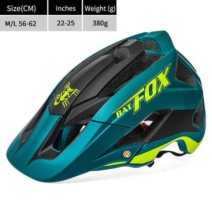 BATFOX Bike Helmet Overall Molded Mountain Road Helmet Ultralight Men Bicycle Cycling Equipment DH AM Casco Ciclismo Bicicleta