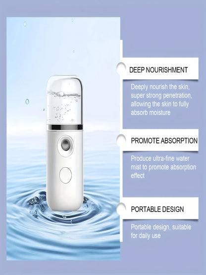 USB Mist Facial Sprayer  Humidifier Rechargeable Nebulizer Face Steamer Moisturizing Beauty Instruments Face Skin Care Tools