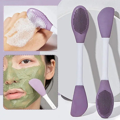 Double Head Silicone Facial Mask Brush Facial Reseller