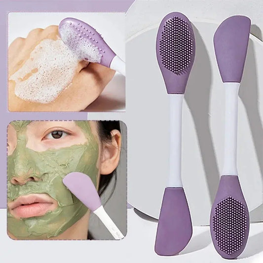 Double Head Silicone Facial Mask Brush Facial Reseller