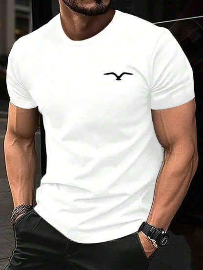 Seagull Men Cotton T-shirt Luxury Brand Fashion Reseller