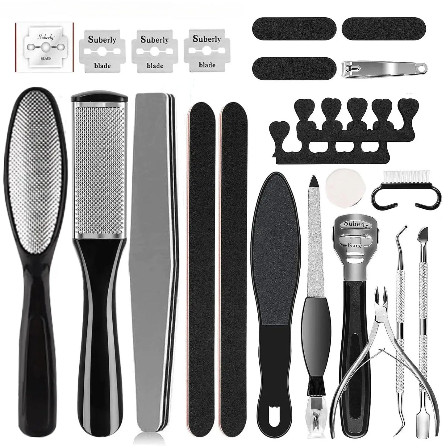 8/10/23PCS Pedicure Foot File Professional Rasp Heel Grater Hard Dead Skin Callus Remover Pedicure Foot Care Tools household