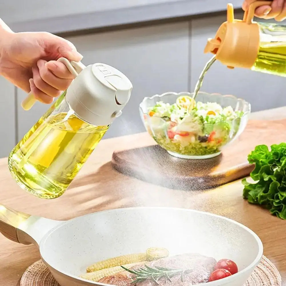 500/600ml Oil Spray Bottle Kitchen Cooking Olive Oil Dispenser For Kitchen BBQ Camping Olive Oil Diffuser Cooking