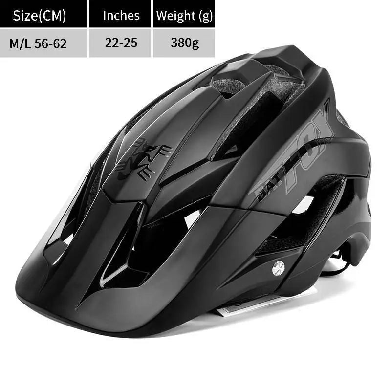 BATFOX Bike Helmet Overall Molded Mountain Road Helmet Ultralight Men Bicycle Cycling Equipment DH AM Casco Ciclismo Bicicleta