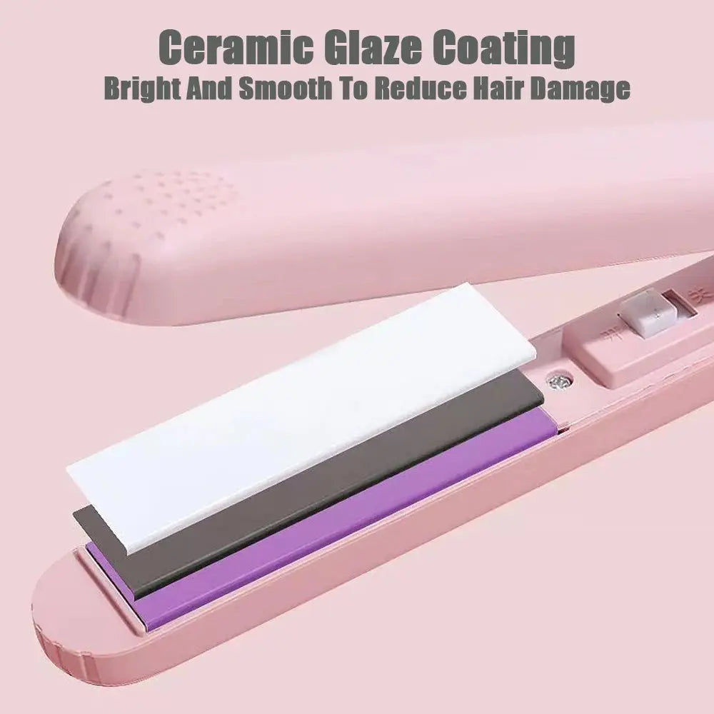 Pink Ceramic Flat Iron Hair Straightener For Smooth Reseller