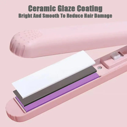 Pink Ceramic Flat Iron Hair Straightener For Smooth Reseller