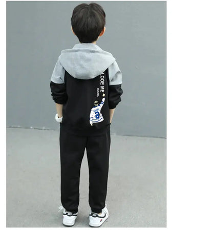 2025 autumn zipper splicing jacket hoodie + pants Reseller