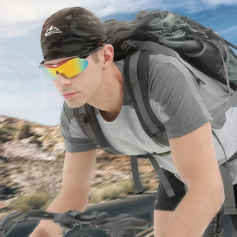 Cycling Cap Quick Dry Anti-UV Sports Hat Cooling Skull Cap Helmet Liner Sweat Cap for Outdoor Bike MTB Running Hat For Men Women