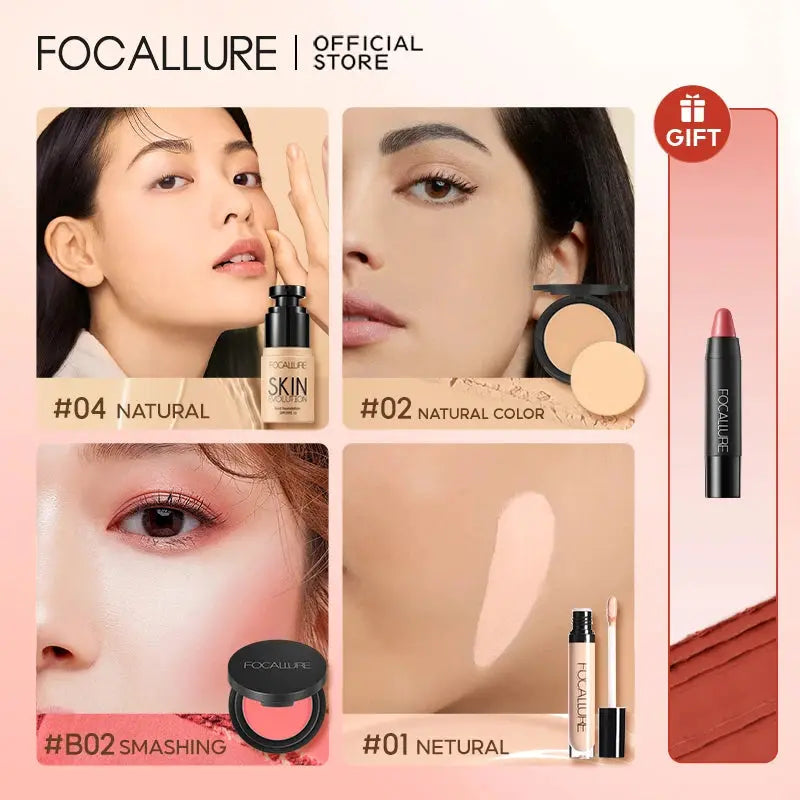 FOCALLURE 4 Pcs Makeup Set Primer Liquid Reseller