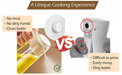 1-2PCS 2in1 Spray Oil Dispenser Oil Jar Cruet BBQ 500ml Plastic Spray Sprayer Bottle Kitchen Baking Roasting Picnic Kitchen Tool