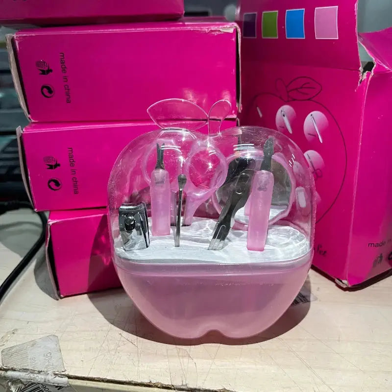 8pcs Apple Shape Nail Manicure Set Pedicure Tools Reseller