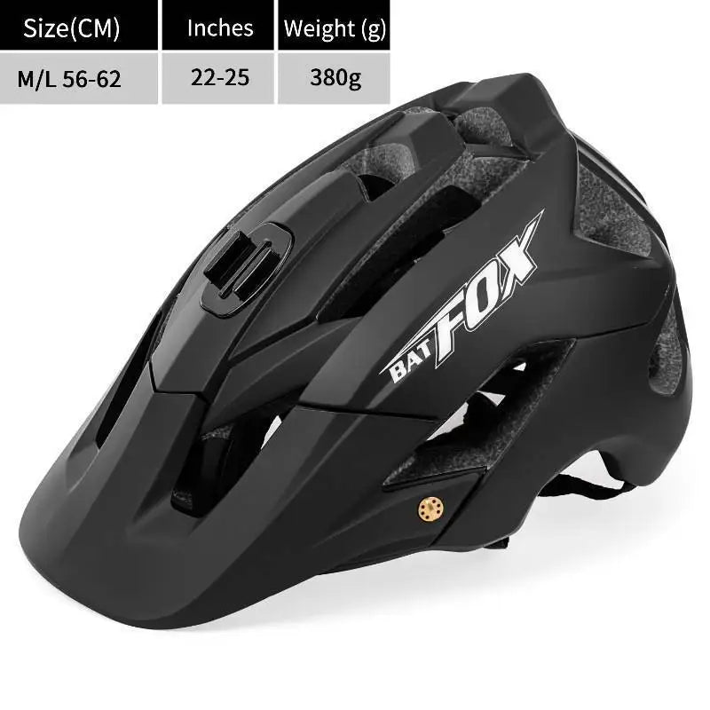 BATFOX Bike Helmet Overall Molded Mountain Road Helmet Ultralight Men Bicycle Cycling Equipment DH AM Casco Ciclismo Bicicleta