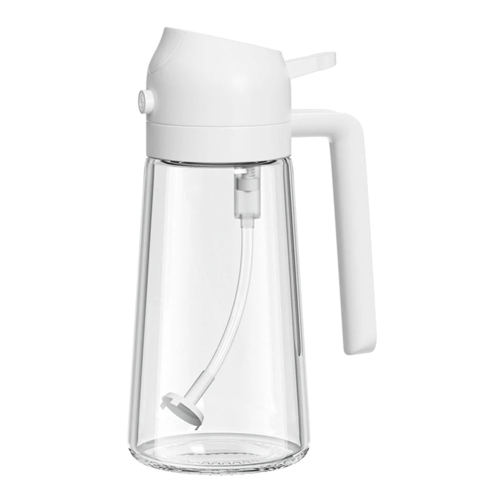 1-4Pcs 2in1 Oil Sprayer Bottle Plastic BBQ Cooking Oil Dispenser Olive Oil Pourers Sprayer Kitchen Baking Mister Vinegar Bottle