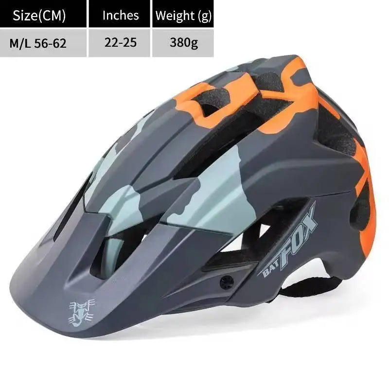 BATFOX Bike Helmet Overall Molded Mountain Road Helmet Ultralight Men Bicycle Cycling Equipment DH AM Casco Ciclismo Bicicleta