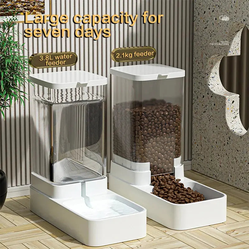 Automatic Cat Feeder & Water Dispenser  Food Storage Reseller