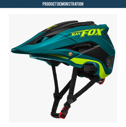BATFOX Bike Helmet Overall Molded Mountain Road Helmet Ultralight Men Bicycle Cycling Equipment DH AM Casco Ciclismo Bicicleta