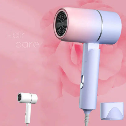 Folding Hairdryer With Carrying Bag Hot Air Anion Reseller