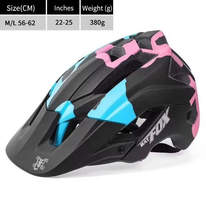 BATFOX Bike Helmet Overall Molded Mountain Road Helmet Ultralight Men Bicycle Cycling Equipment DH AM Casco Ciclismo Bicicleta