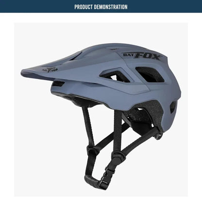 BATFOX Bike Helmet Overall Molded Mountain Road Helmet Ultralight Men Bicycle Cycling Equipment DH AM Casco Ciclismo Bicicleta