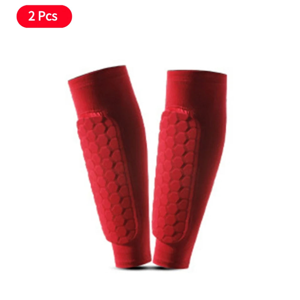 1/2Pcs Sports Soccer Shin Guard Pad For Kids Sleeve Sock Leg Support Football Compression Calf Sleeve Shinguard For Adult Teens