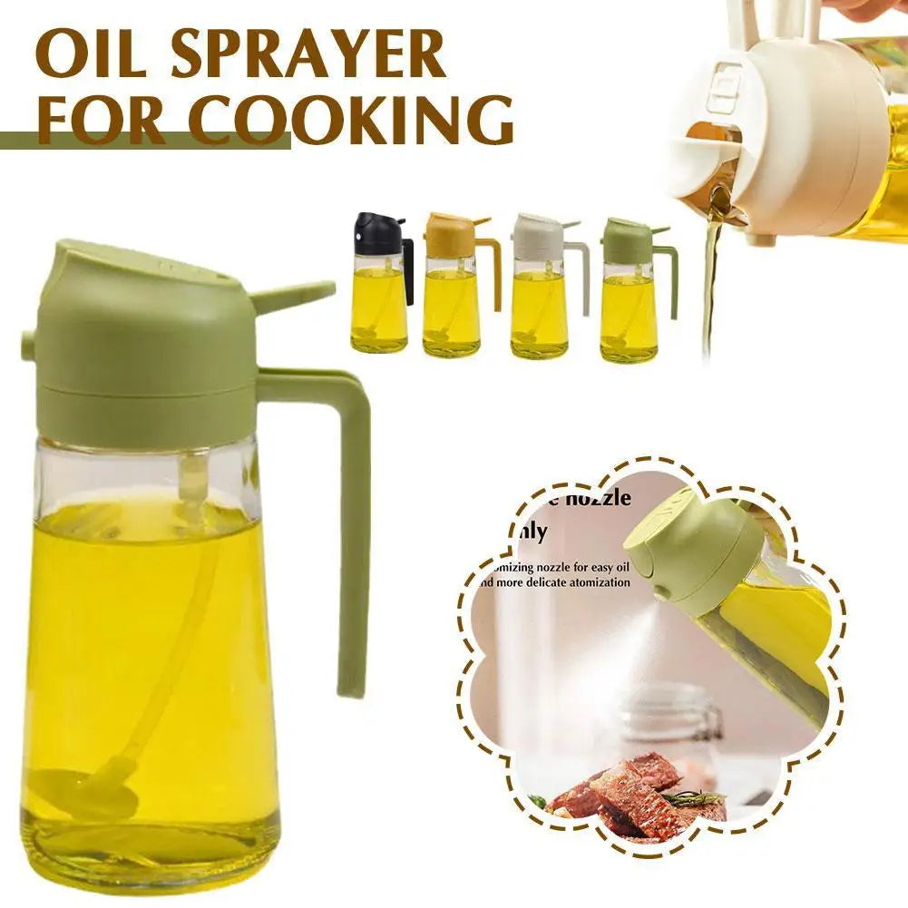 500/600ml Oil Spray Bottle Kitchen Cooking Olive Oil Dispenser For Kitchen BBQ Camping Olive Oil Diffuser Cooking