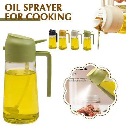 500/600ml Oil Spray Bottle Kitchen Cooking Olive Oil Dispenser For Kitchen BBQ Camping Olive Oil Diffuser Cooking