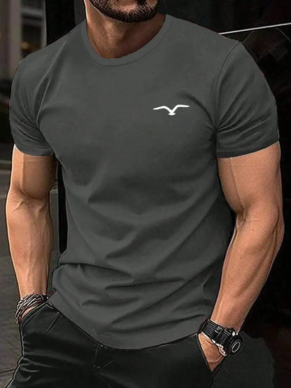 Seagull Men Cotton T-shirt Luxury Brand Fashion Reseller