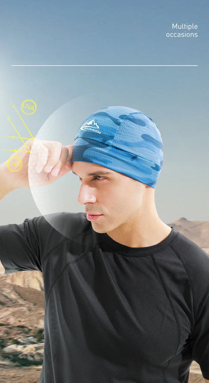 Cycling Cap Quick Dry Anti-UV Sports Hat Cooling Skull Cap Helmet Liner Sweat Cap for Outdoor Bike MTB Running Hat For Men Women