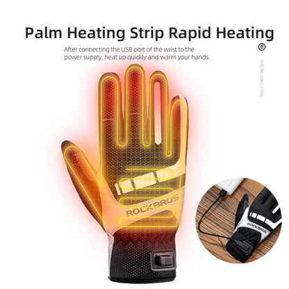 ROCKBROS Winter Heated Gloves Women Men's Reseller