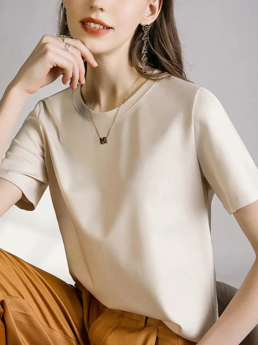 80 Pieces Liquid Ammonia Silk Cotton White Short Reseller