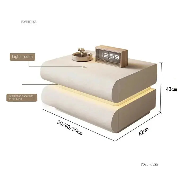 Smart Bedside Table Creative Bedroom Three Drawer Reseller