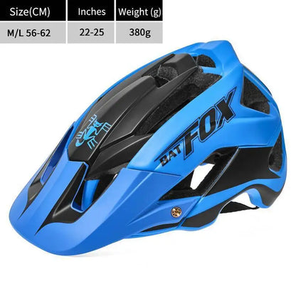 BATFOX Bike Helmet Overall Molded Mountain Road Helmet Ultralight Men Bicycle Cycling Equipment DH AM Casco Ciclismo Bicicleta